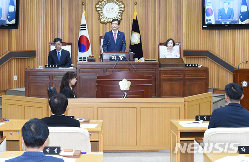 【목포=뉴시스】목포시의회 본회의. 2018.12.13. (사진=뉴시스DB) photo@newsis.com