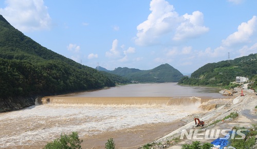 【단양=뉴시스】단양수중보. (사진=단양군 제공) photo@newsis.com