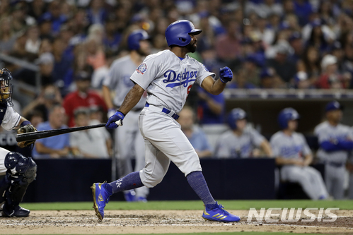 [샌디에고=AP/뉴시스]LA다저스 시절 앤드류 톨스.2018.07.09.