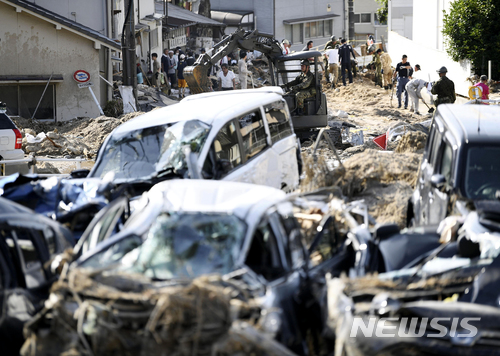 [종합]日폭우 사망·실종 261명으로 늘어...농작물 피해 1112억원 