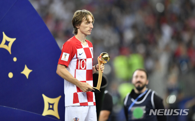 모드리치, 2018 러시아월드컵 '골드볼'