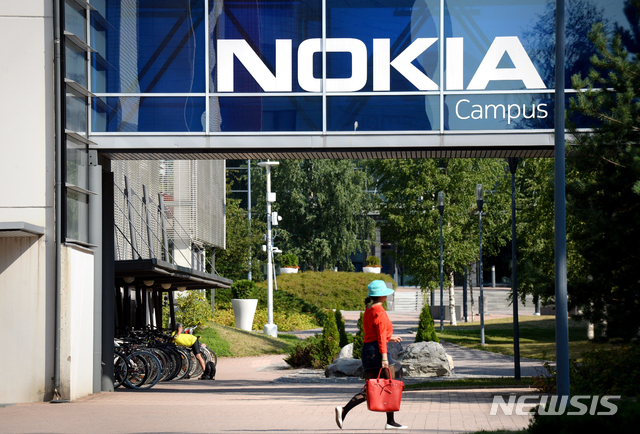 【에스포=AP/뉴시스】핀란드 에스포에 위치한 노키아 본사. 2019.04.16.
