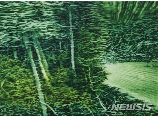 【서울=뉴시스】 김건일, A passing forest, 캔버스에 유채, 53x73cm, 2017