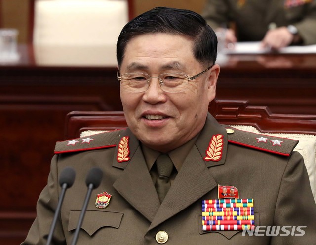 【파주=뉴시스】사진공동취재단 = 안익산 북측 수석대표가 31일 오전 경기도 파주시 판문점 남측 평화의 집에서 열린 제9차 남북 장성급 회담에서 발언하고 있다. 2018.07.31.&nbsp; photo@newsis.com