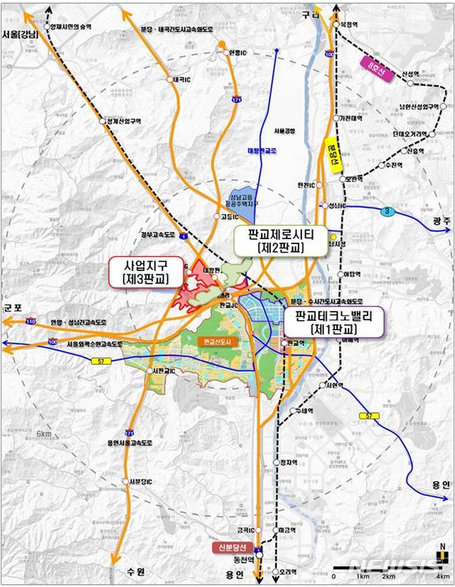 제3판교테크노밸리 위치도