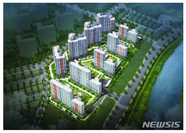 【전주=뉴시스】윤난슬 기자 = 한국토지주택공사(LH) 전북본부는 전주효천지구 A3 블록에 10년 공공임대주택리츠 1006가구 중 부적격 사유 등으로 미계약된 95가구를 공급한다고 10일 밝혔다. 단지 조감도. 2018.08.10.(사진=LH 전북본부 제공) photo@newsis.com