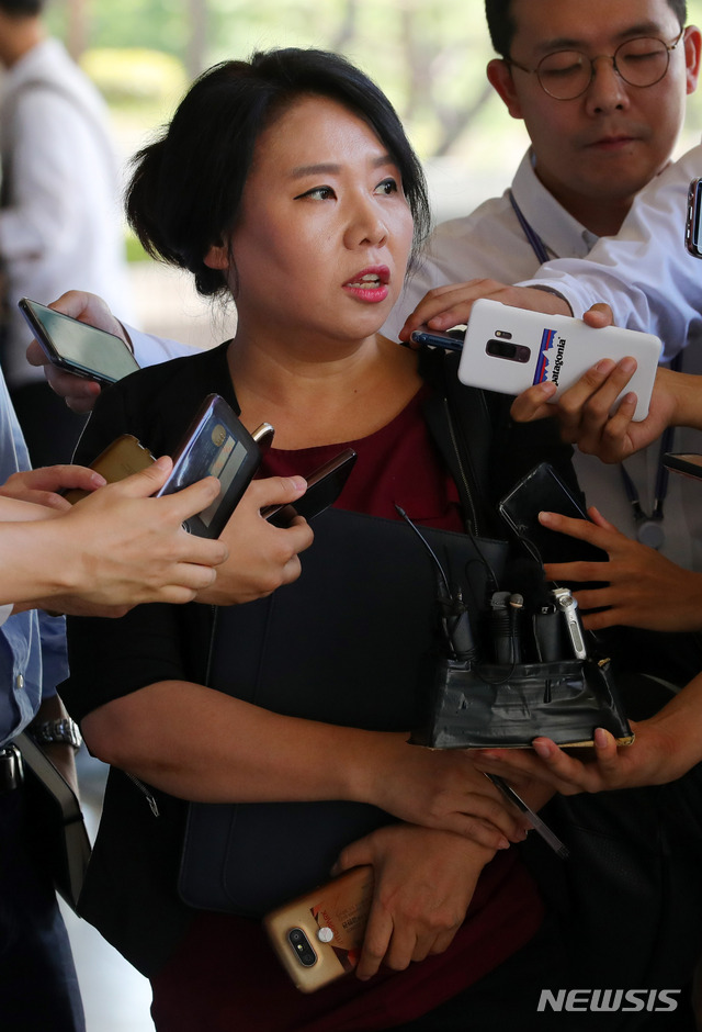 【서울=뉴시스】배훈식 기자 = 노영희 변호사. 2018.08.16. dahora83@newsis.com