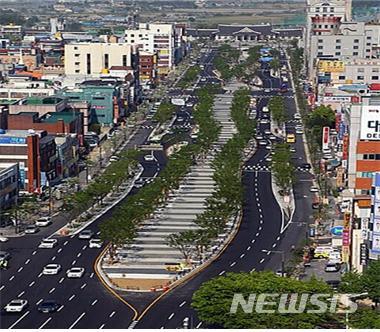 【전주=뉴시스】김민수 기자 = 전북 전주 첫마중길 전경모습. 