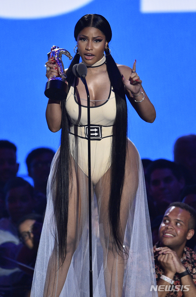 【서울=뉴시스】 니키 미나즈. 2018.08.24. (사진 = AP 제공)&nbsp;&nbsp;&nbsp;&nbsp;&nbsp;&nbsp;&nbsp; 