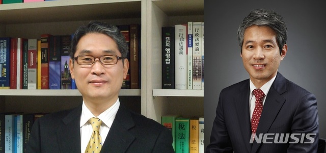 【서울=뉴시스】이예슬 기자 = 국가인권위원회 신임 인권위원(비상임위원)으로 김민호(54) 성균관대 교수(왼쪽)와 임성택(54) 변호사(오른쪽)가 임명됐다고 27일 인권위가 밝혔다. (제공=인권위)