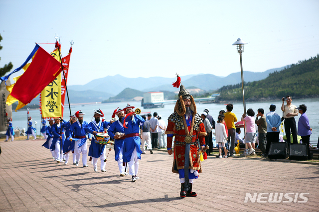 [해남=뉴시스] 명량대첩축제 역사체험마당. (사진=해남군 제공) photo@newsis.com