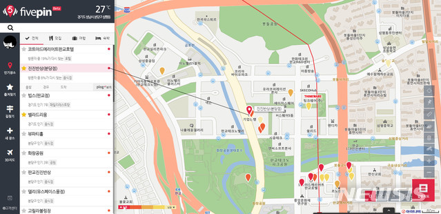 팅크웨어, 웹 기반 지도 서비스 플랫폼 '파이브 핀' 베타 오픈