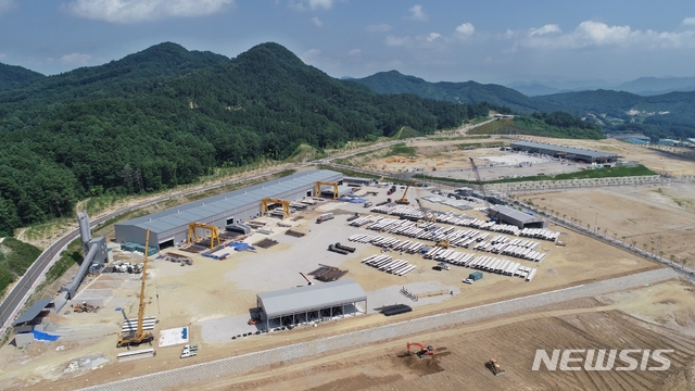 【영동=뉴시스】충북 영동군 용산면 영동산업단지 조성 현장.(사진=뉴시스 DB)