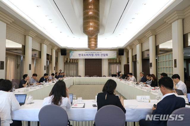 【서울=뉴시스】이희숙 원장 취임 100일 기자간담회. 2018.9.7(사진=소비자원 제공) photo@newsis.com
