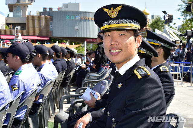 【서울=뉴시스】박성환 기자 = 해양경찰청 권용덕 경사.