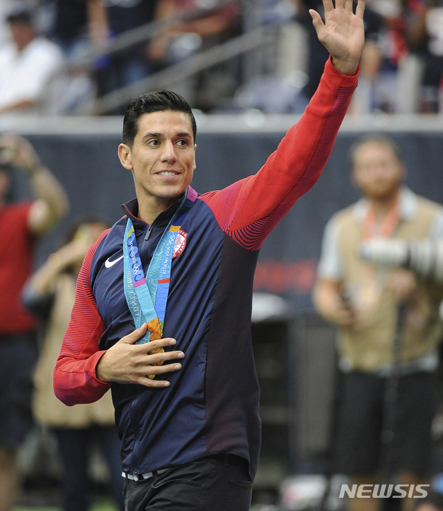 【휴스턴=AP/뉴시스】성적 비행으로 스포츠계에서 영구 제명된 태권도 영웅 스티븐 로페스.