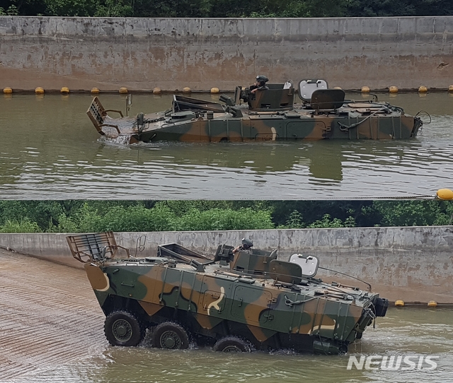 【서울=뉴시스】 육군 차륜형장갑차. (사진=방위사업청 제공)