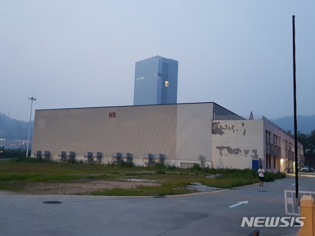 【선전(중국)=뉴시스】오동현 기자 = 중국 선전에 위치한 로보틱스 물류 솔루션 스타트업 '도라봇'의 본사 전경. 2018. 08. 24. odong85@newsis.com 