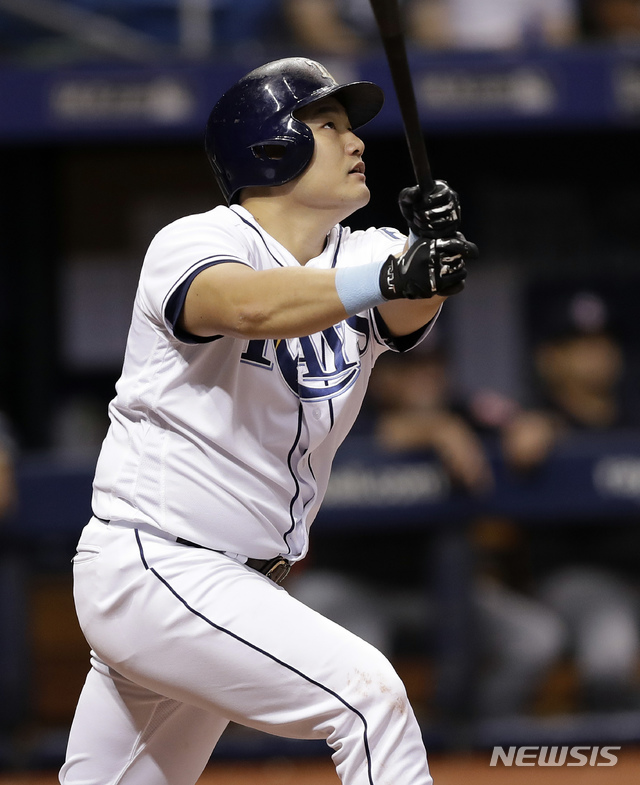 최지만, 6경기 연속 출루…타율 0.265