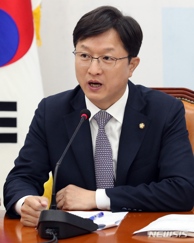 【서울=뉴시스】박영태 기자 = 강병원 민주당 원내대변인. 2018.09.14.since1999@newsis.com