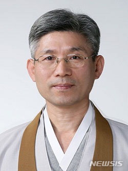 【익산=뉴시스】강명수 기자 = 원불교 제15대 종법사에 선출된 전산 김주원 영산선학대학교 총장.