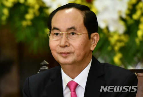 【서울=뉴시스】쩐 다이 꽝 베트남 국가주석(62)이 21일 하노이에서 사망했다. <사진 출처 : 베트남 익스프레스> 2018.9.21