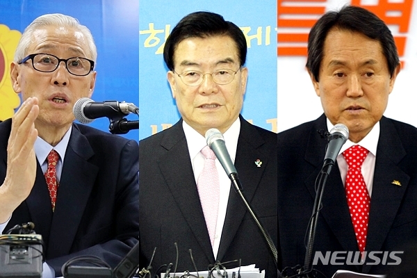 1995년 본격적인 지방자치시대가 열린 후 제주도지사를 지낸 신구범, 우근민 김태환씨(왼쪽으로부터). 이들은 모두 재임 중 '선거법 위반' 혐의로 경찰 또는 검찰의 소환조사를 받거나 재판을 받은 공통점을 갖고 있다. 