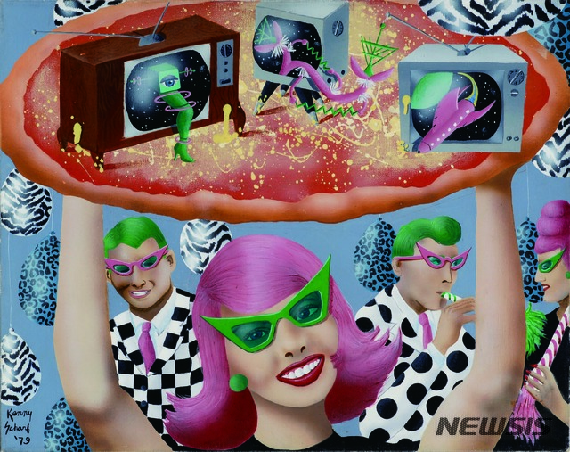 【서울=뉴시스】 케니샤프 Death of Estelle (Having a Television Pizza Party, What Fun), 1979