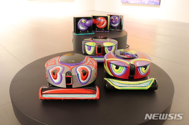 【서울=뉴시스】 케니샤프 슈퍼팝 유니버스. 로봇 청소기 커스터마이징
