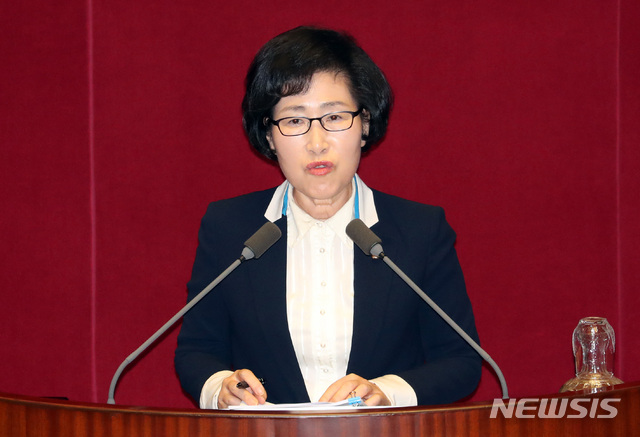 【서울=뉴시스】박영태 기자 =바른미래당 김삼화 수석대변인 2018.10.04.since1999@newsis.com