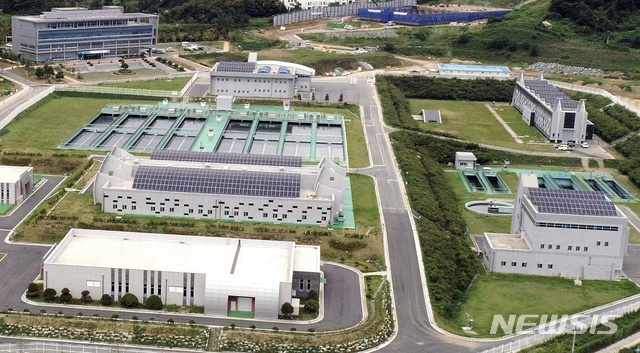 【청주=뉴시스】지북정수장 태양광 발전시설. (사진=청주시 제공) photo@newsis.com