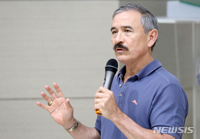 【부산=뉴시스】 하경민 기자 = 해리 해리스 주한미국대사. 2018.10.17. (사진=한국해양대 제공)yulnetphoto@newsis.com