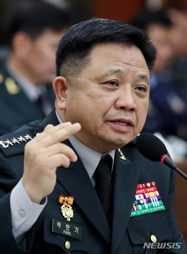 【서울=뉴시스】 박한기 합참의장.