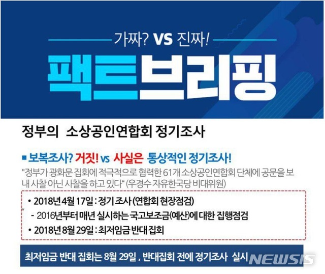 【서울=뉴시스】한주홍 기자 = 더불어민주당은 국회 국정감사가 시작된 지난 10일부터 '진짜 vs. 가짜 팩트브리핑'을 발표하고 있다. 2018.10.17 (사진 = 더불어민주당 홈페이지 캡쳐)