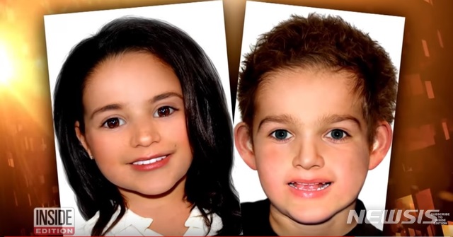 【서울=뉴시스】영국 해리 왕자와 결혼해 서식스 공작부인이 된 미국 여배우 메건 마클의 임신 소식이 전해지면서 2세에 대한 여론의 관심이 폭발하고 있다. 영국 일간 데일리메일은 15일(현지시간) 법의학 예술가 조 멀린스가 만든 가상의 2세 사진을 공개했다. (사진 = 미 매체 인사이드 에디션 방송 캡처)