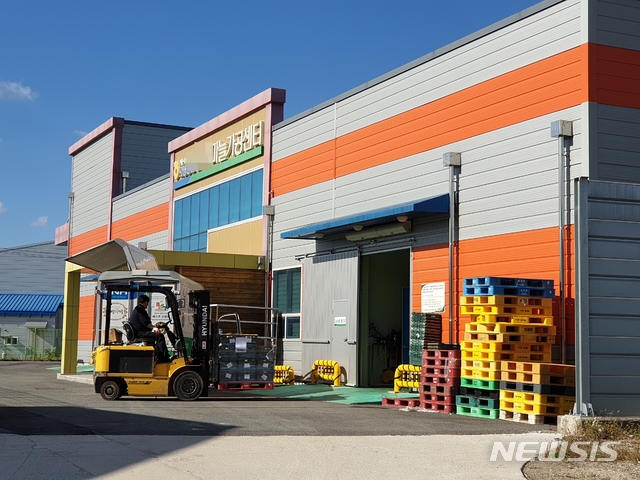  【의성=뉴시스】김진호 기자 = 중국 근로자들이 불법으로 일한 의성농협 마늘가공센터. 2018.10.22 Kjh9326@newsis.com