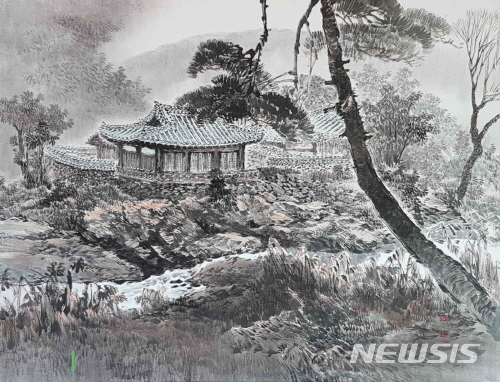 【서울=뉴시스】서울 관악구 관악구청 2층 갤러리관악에 전시된 그림. <사진제공=관악구청> 2018.10.25.