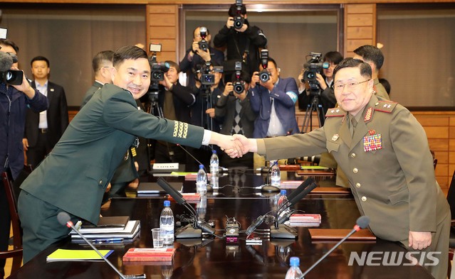 【파주=뉴시스】 '제10차 남북 장성급 군사회담' (뉴시스DB)