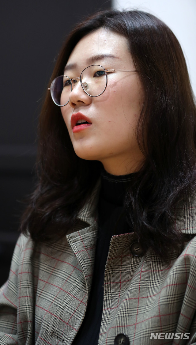 【서울=뉴시스】박주성 기자 = 25일 오후 서울 성북구 고려대학교에서 조성연 고려대 국어국문학과 성평등대책위원장이 뉴시스와 인터뷰를 하고 있다. 2018.10.27. park7691@newsis.com