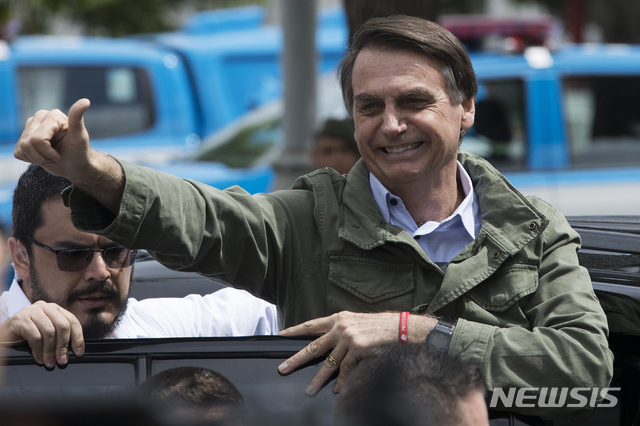 휴먼라이츠워치 등 보우소나루 당선에 일제히 "우려"