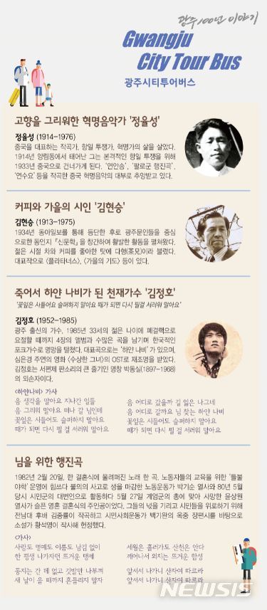 '광주 100년 이야기 버스' 팸플릿