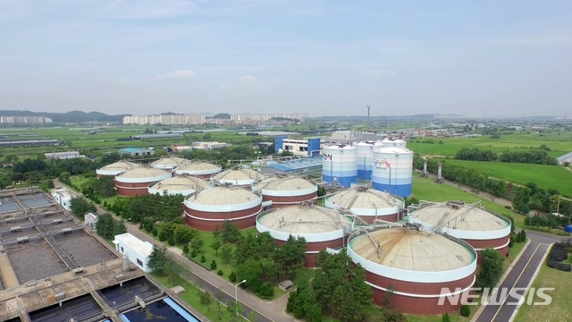 【부천=뉴시스】정일형 기자 = 굴포공공하수처리시설 전경. (사진은 부천시 제공)