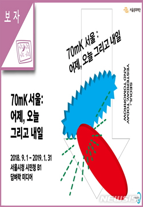 【서울=뉴시스】70m서울:어제, 오늘 그리고 내일 전시 포스터. 2018.11.03. (사진=서울시 제공) 