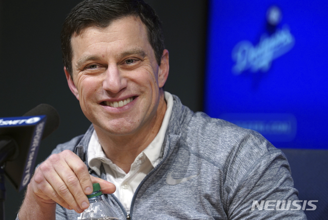 【AP/뉴시스】 LA 다저스의 앤드류 프리드먼 야구 운영부문 사장.