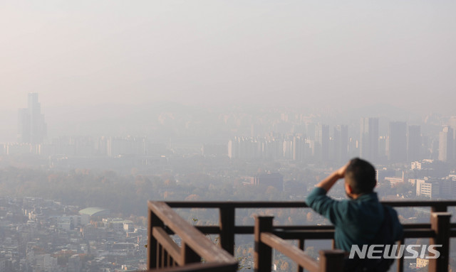 충북 중부권역 초미세먼지 주의보 발령