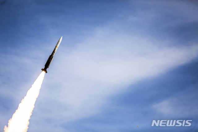 In this photo provided Monday, Nov. 5, 2018, by the Iranian Ministry of Defense, a Sayyad 2 missile is fired by the Talash air defense system during drills in an undisclosed location in Iran. Iran greeted the re-imposition of U.S. sanctions on Monday with air defense drills and a statement from President Hassan Rouhani that the nation faces a "war situation," raising Mideast tensions as America's maximalist approach to the Islamic Republic takes hold. (Iranian Ministry of Defense via AP)