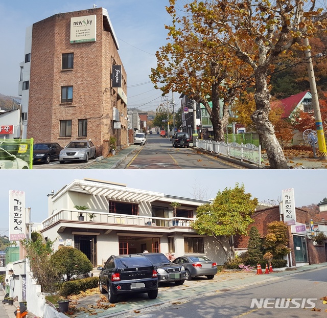 【청주=뉴시스】강신욱 기자 = 충북문화재단은 문화예술인들의 삶터를 통해 시각, 음악, 영상, 복합문화 등 4개 문화콘텐츠를 11월 중 개관한다. 사진은 영상콘텐츠 거점인 '대성비디오'와 복합문화살롱인 '가람신작'이 개관하는 대성로 122번길. 2018.11.06. ksw64@newsis.com