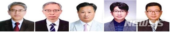 경기도의료원 하성호 의정부병원장, 추원오 파주병원장, 이문형 이천병원장, 임승관 안성병원장, 백남순 포천병원장.(왼쪽부터) 