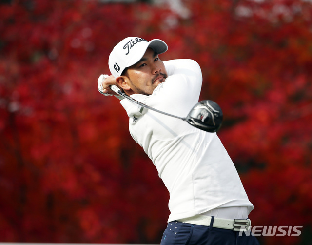 이준석, 2라운드 6번홀 드라이버 티샷