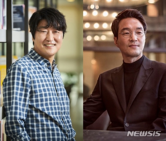 배우 송강호(왼쪽), 한석규